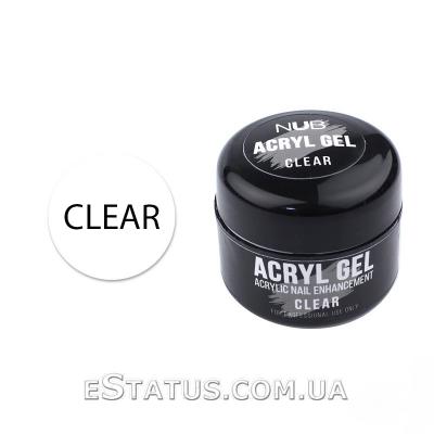 Акрил-гель NUB Acryl Gel Clear, прозрачный, 5 мл/30 мл