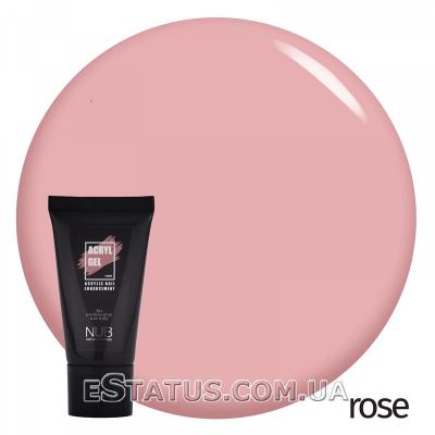 Акрил-гель NUB Acryl Gel Rose, холодний рожевий, 30 мл