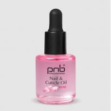 Масло по уходу за ногтями и кутикулой с ароматом розы/ Nail&Cuticle Oil, Rose PNB, 15 мл