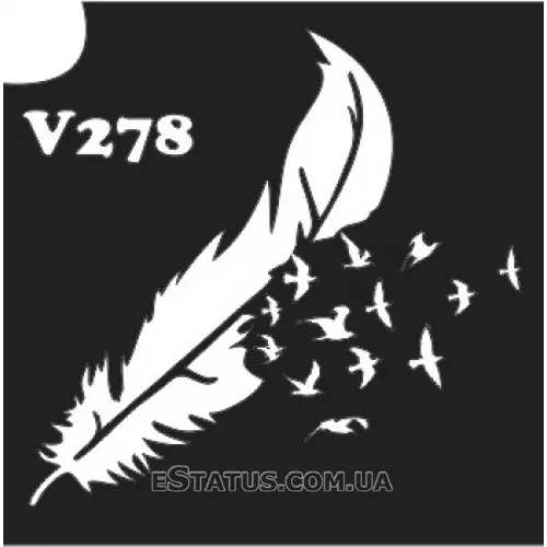 Трафарет для биотату, V 278 Трафарет для биотату, V 278