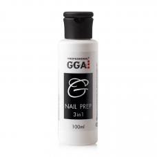 Nail Prep GGA 3-in-1 (Обезжириватель, снятие липкости, Антисептик), 100 мл