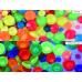 Флуоресцентные (неоновые) стразы разных цветов и разных размеров, банка - Фото 4