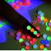 Флуоресцентные (неоновые) стразы разных цветов и разных размеров, банка - Фото 2