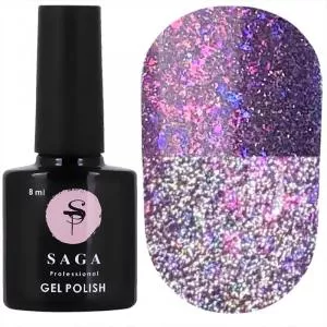 Гель лак Saga Fiery №17 (светоотражающий), 8 мл