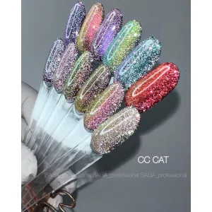 Гель-лак "Светоотражающий кошачий глаз хамелеон" Saga Fiery Cat Chameleon №14, 8 мл Гель-лак "Светоотражающий кошачий глаз хамелеон" Saga Fiery Cat Chameleon №14, 8 мл - Фото 2