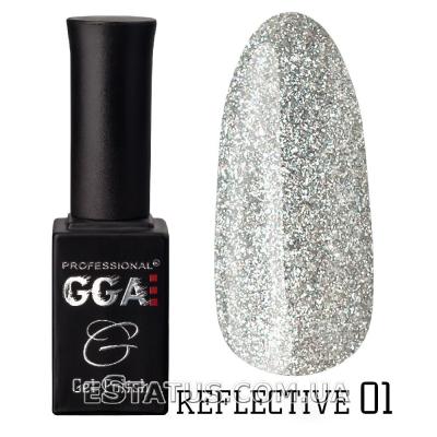 Гель-лак GGA Reflective (світловідбивний) № 01, 10 мл