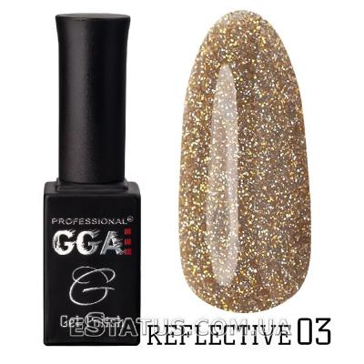 Гель-лак GGA Reflective (світловідбивний) № 03, 10 мл