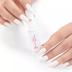 Гель-лак JOIA Vegan 004 (полупрозрачный молочно-белый, эмаль), 6 мл