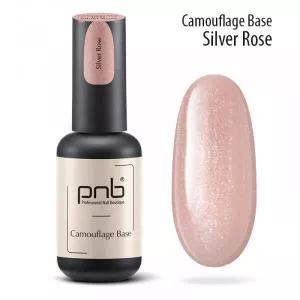 Камуфлююча каучукова база PNB, Silver Rose (сріблясто-рожева), 8 мл