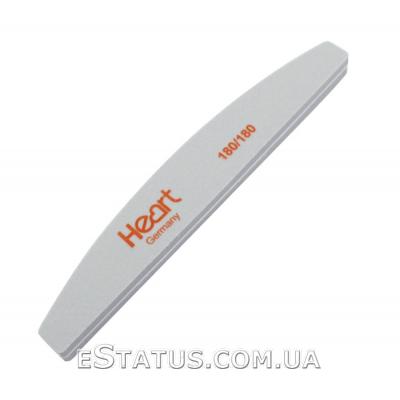 Шлифовщик для ногтей Heart Half полукруг, 180/180 Шлифовщик для ногтей Heart Half полукруг, 180/180