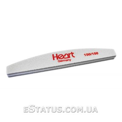 Шлифовщик для ногтей Heart Half полукруг, 150/150 Шлифовщик для ногтей Heart Half полукруг, 150/150