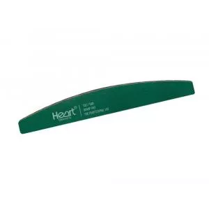 Пилка для ногтей Heart Half Sharp Pro полукруг, 100/180 