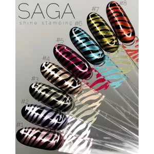  Лак краска для стемпинга Saga Shine